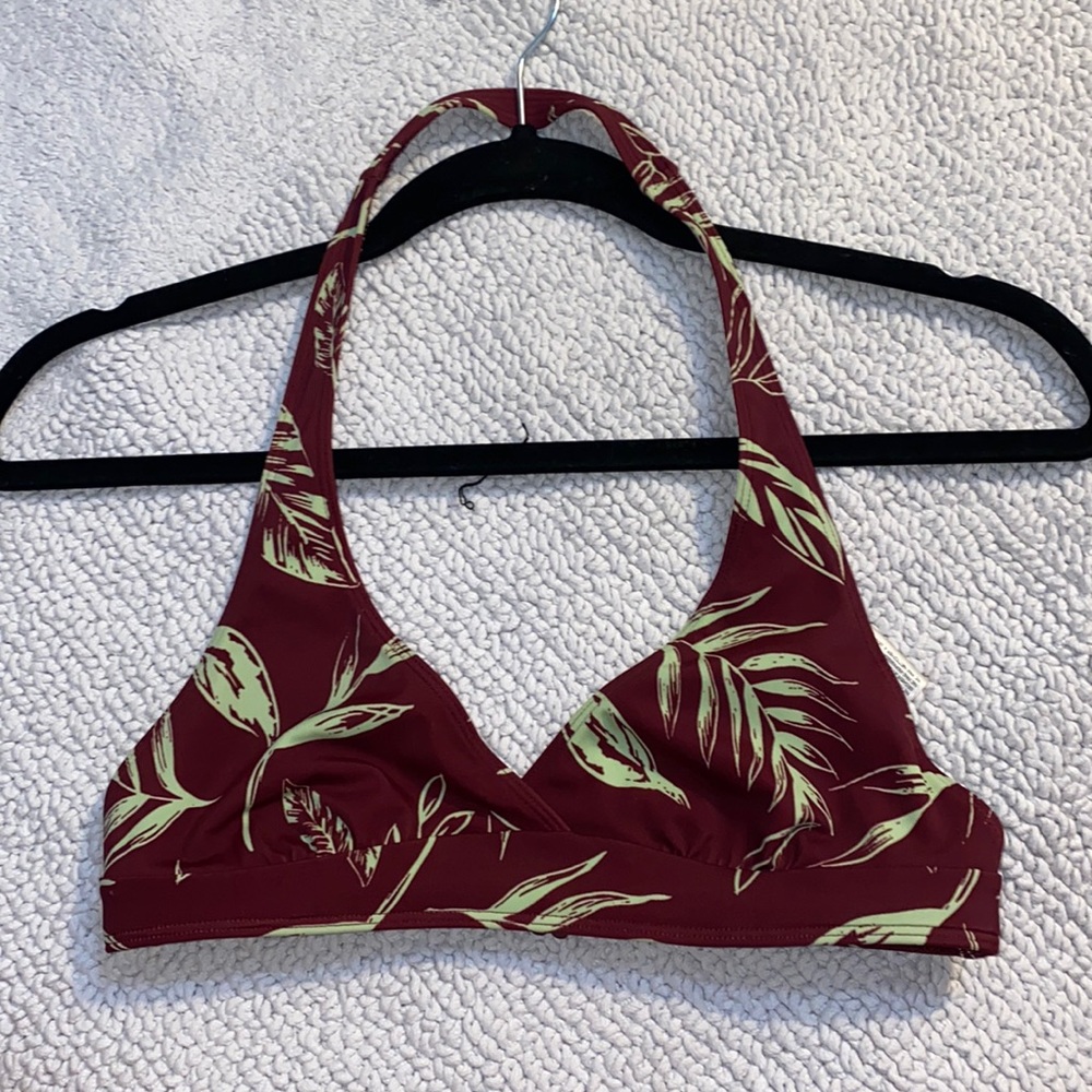 Halter Patterned Bikini Top
